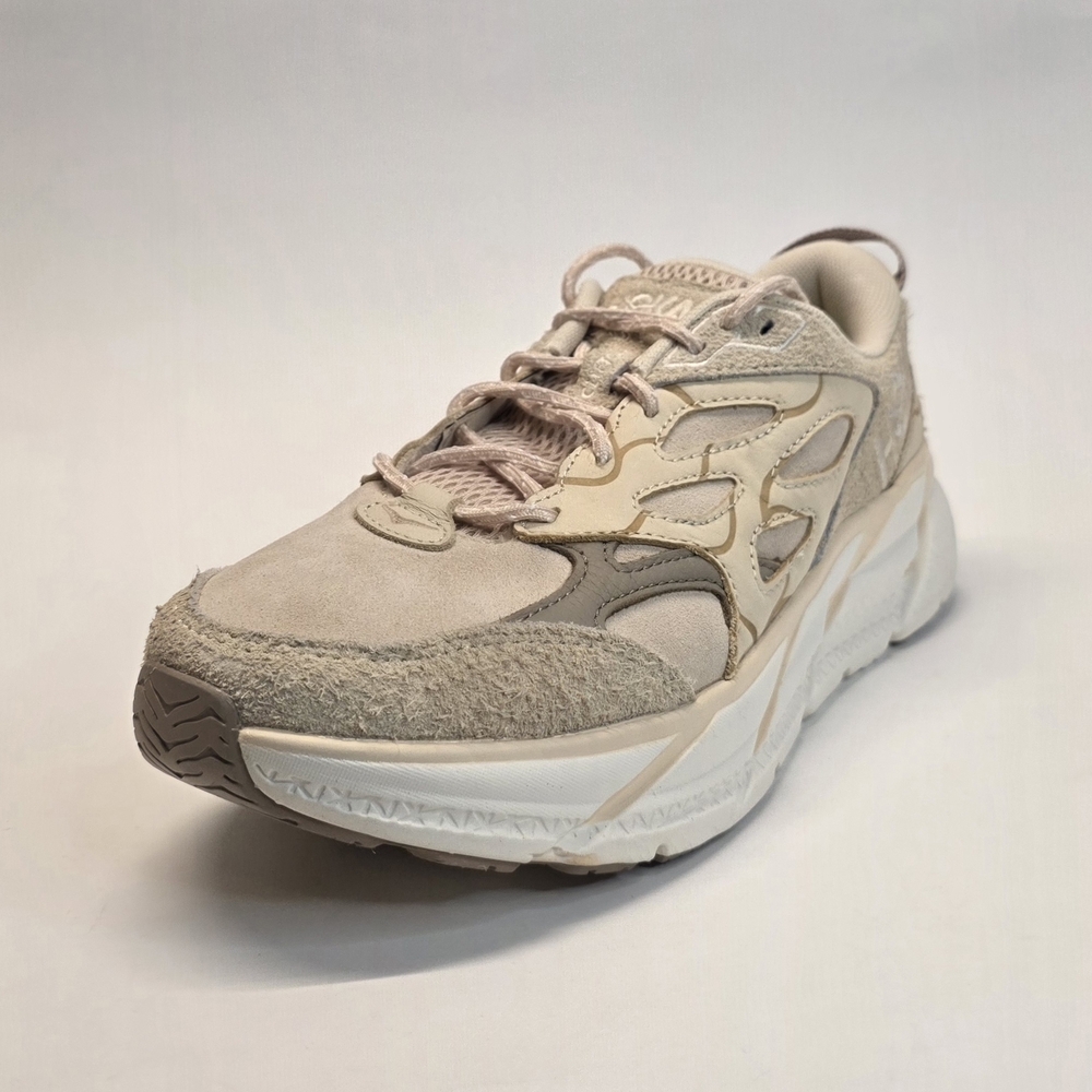 New  Hoka One One U Clifton L Suede TP Oak/Sand/Alabaster Men's Size  12 - Picture 5 of 13